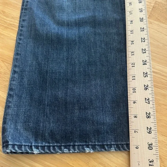 GAP Jeans Loose Straight Fit Mens Dark Blue Denim Pants Size 36x32 RN 54023 - Picture 9 of 11